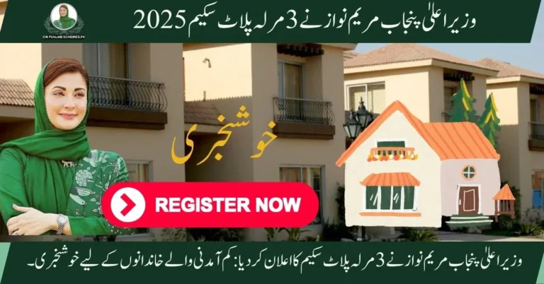 CM Punjab 3 Marla Plot Scheme 2025