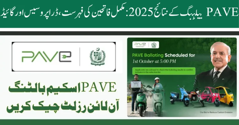 PAVE Balloting Results 2025